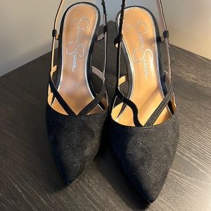 Black heels, wore once to an event.  Great condition